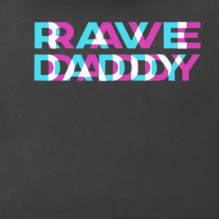 Rave Edm Daddy Music Festival Father Optical Trippy Illusion Zip Tote Bag