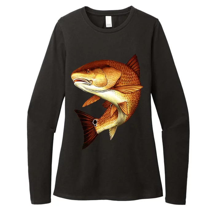 Redfish Swim Womens CVC Long Sleeve Shirt