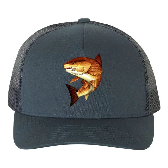 Redfish Swim Yupoong Adult 5-Panel Trucker Hat