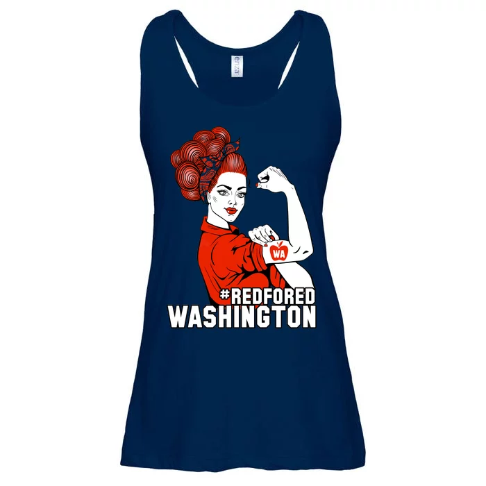 Redfored Red For Ed Washington Teachers Ladies Essential Flowy Tank