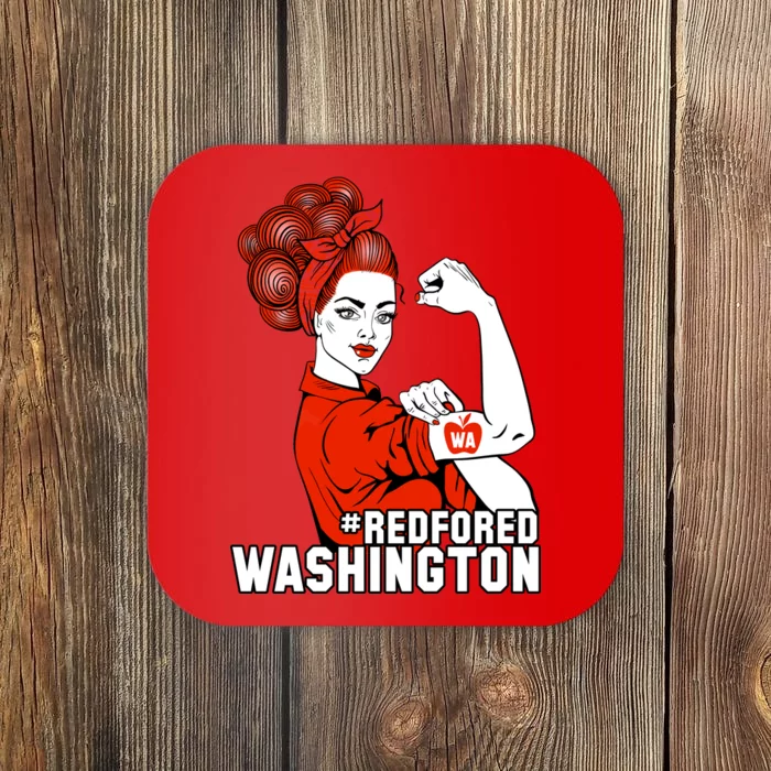 Redfored Red For Ed Washington Teachers Coaster