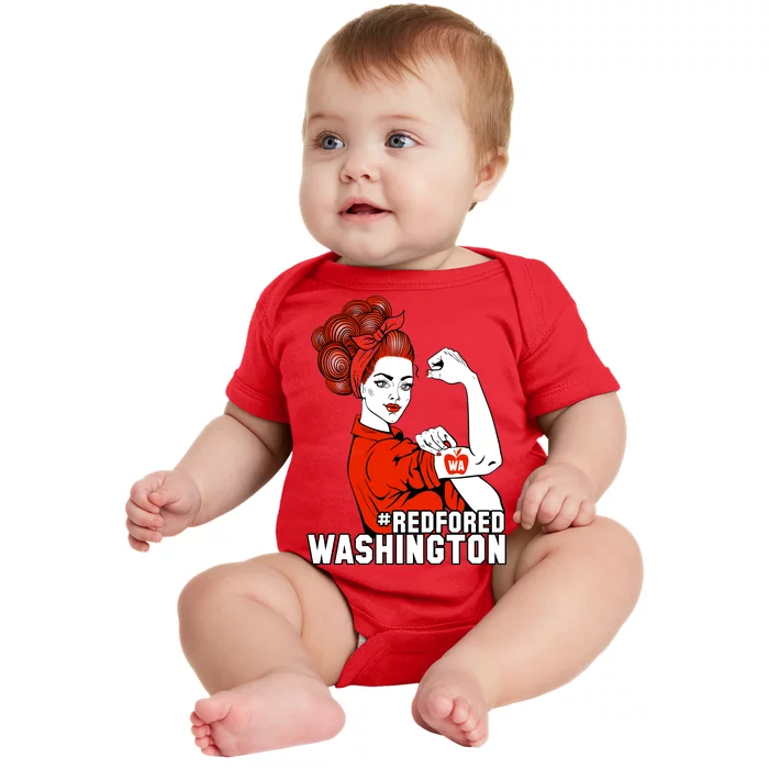 Redfored Red For Ed Washington Teachers Baby Bodysuit