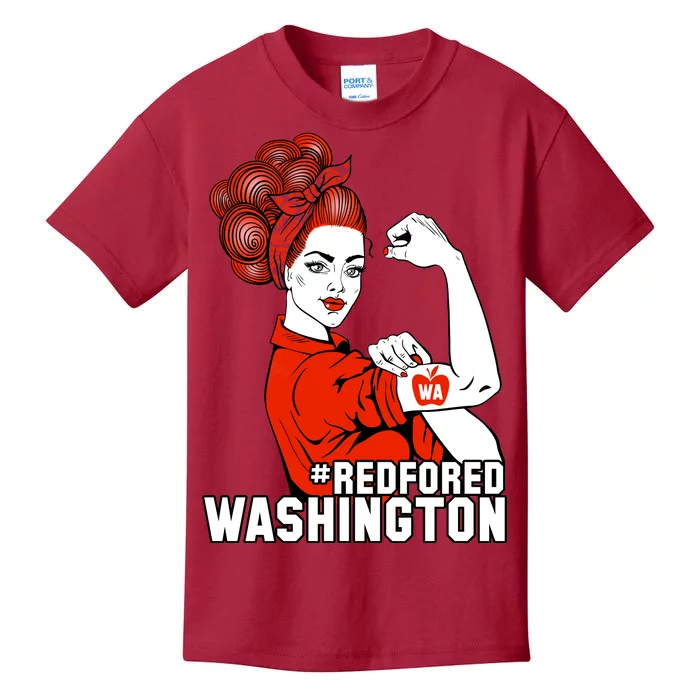 Redfored Red For Ed Washington Teachers Kids T-Shirt