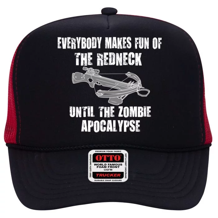 Redneck Zombie Killer High Crown Mesh Trucker Hat