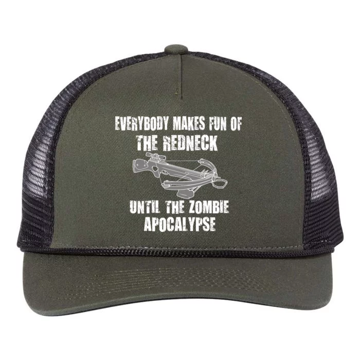 Redneck Zombie Killer Retro Rope Trucker Hat Cap