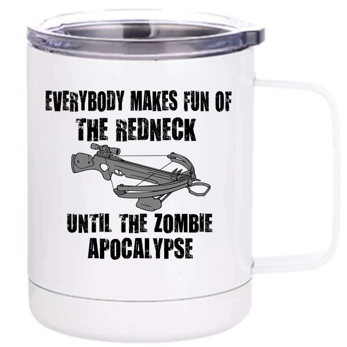 Redneck Zombie Killer Front & Back 12oz Stainless Steel Tumbler Cup