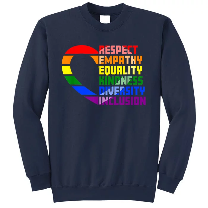 Respect Empathy Equality Kindness Diversity Inclusion Humans Sweatshirt