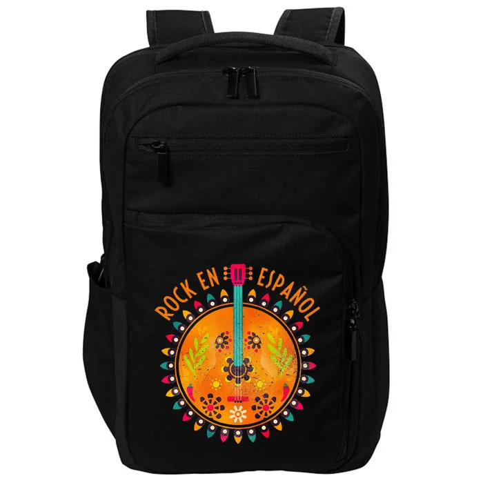 Rock En Espanol Guitar Spanish Language Rock Music Impact Tech Backpack