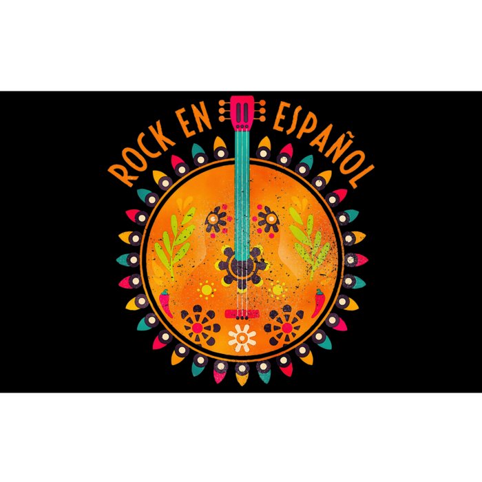 Rock En Espanol Guitar Spanish Language Rock Music Bumper Sticker