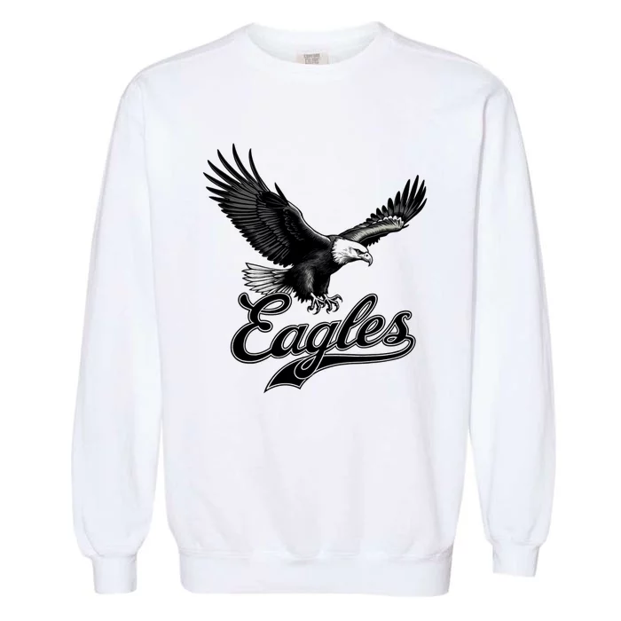 Retro Eagles Eagle Flying Bird Inspirational Garment-Dyed Sweatshirt