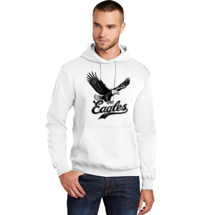 Retro Eagles Eagle Flying Bird Inspirational Hoodie