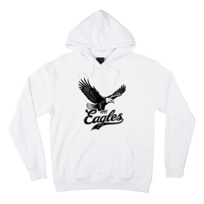 Retro Eagles Eagle Flying Bird Inspirational Hoodie