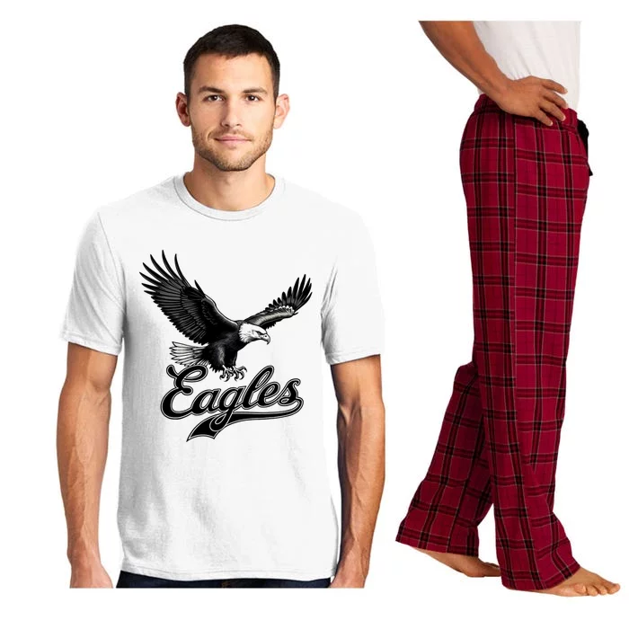 Retro Eagles Eagle Flying Bird Inspirational Pajama Set