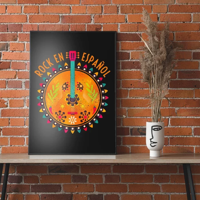 Rock En Espanol Guitar Spanish Language Rock Music Poster