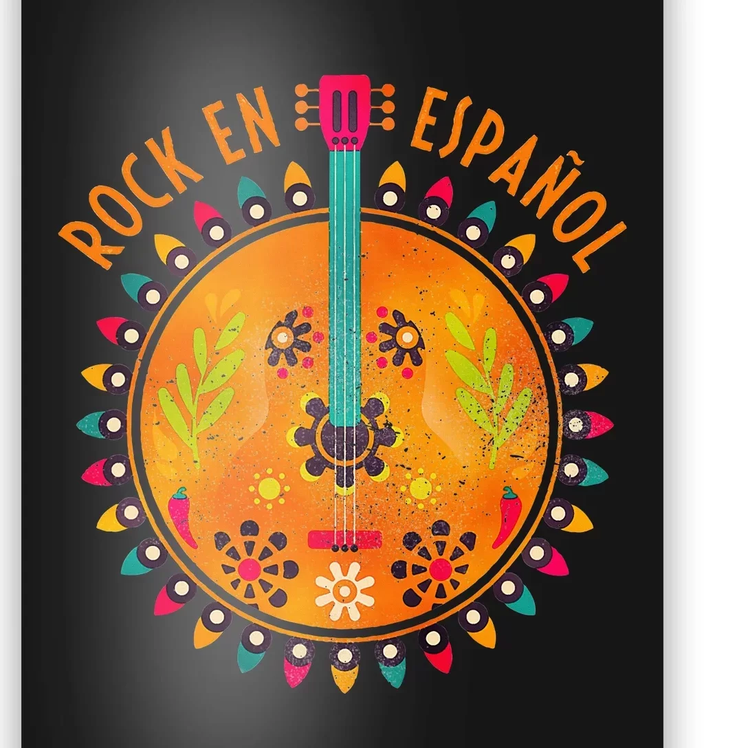 Rock En Espanol Guitar Spanish Language Rock Music Poster