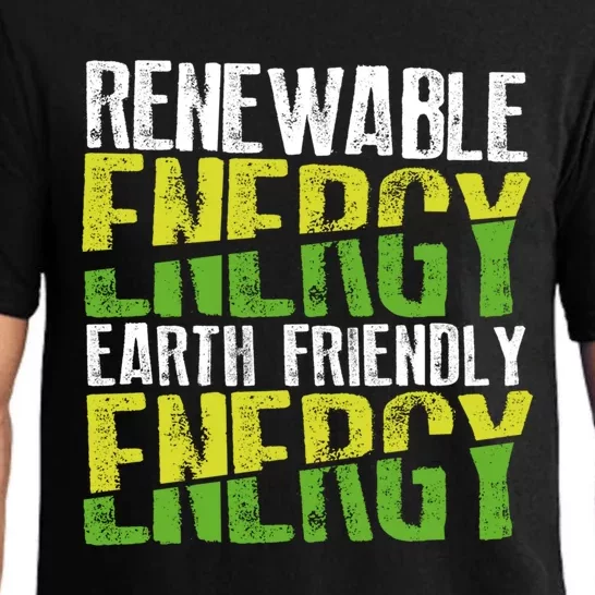 Renewable Energy Earth Friendly Energy Environt Cool Gift Pajama Set