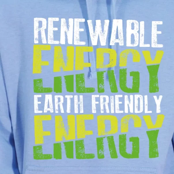 Renewable Energy Earth Friendly Energy Environt Cool Gift Unisex Surf Hoodie