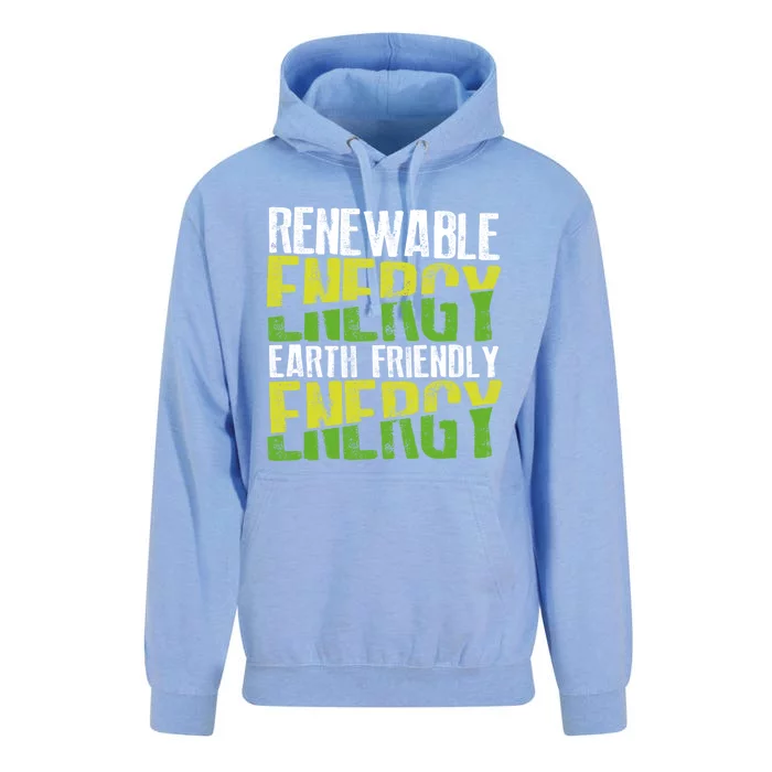 Renewable Energy Earth Friendly Energy Environt Cool Gift Unisex Surf Hoodie