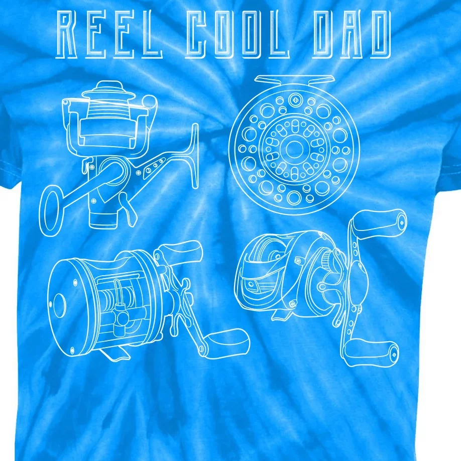 Reel Cool Dad Kids Tie-Dye T-Shirt