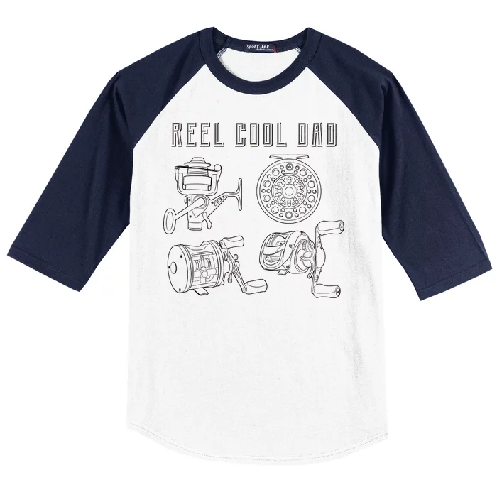 Reel Cool Dad Baseball Sleeve Shirt