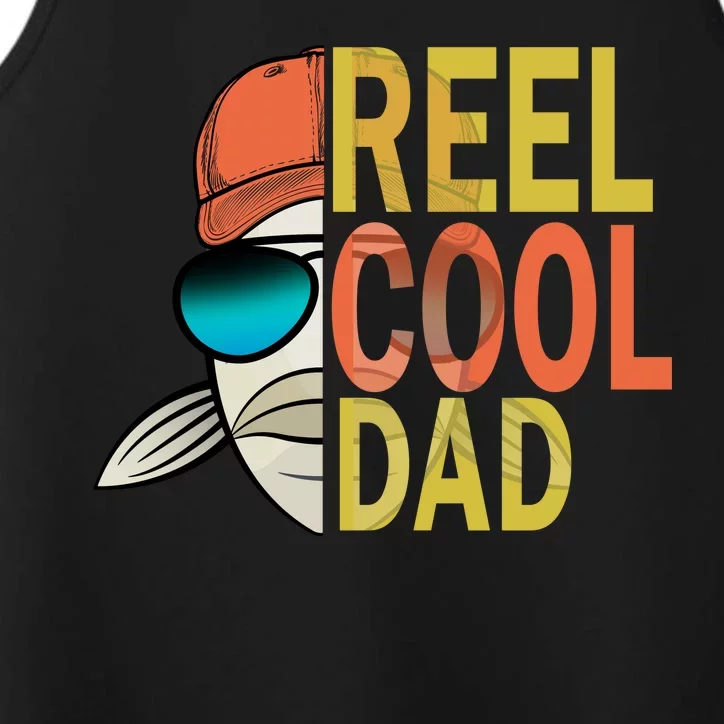 Reel Cool Fishing Dad Funny Performance Tank