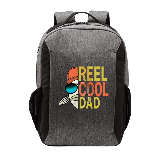 Reel Cool Fishing Dad Funny Vector Backpack