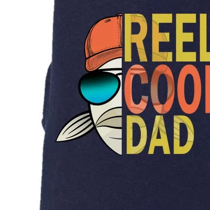 Reel Cool Fishing Dad Funny Doggie 3-End Fleece Hoodie