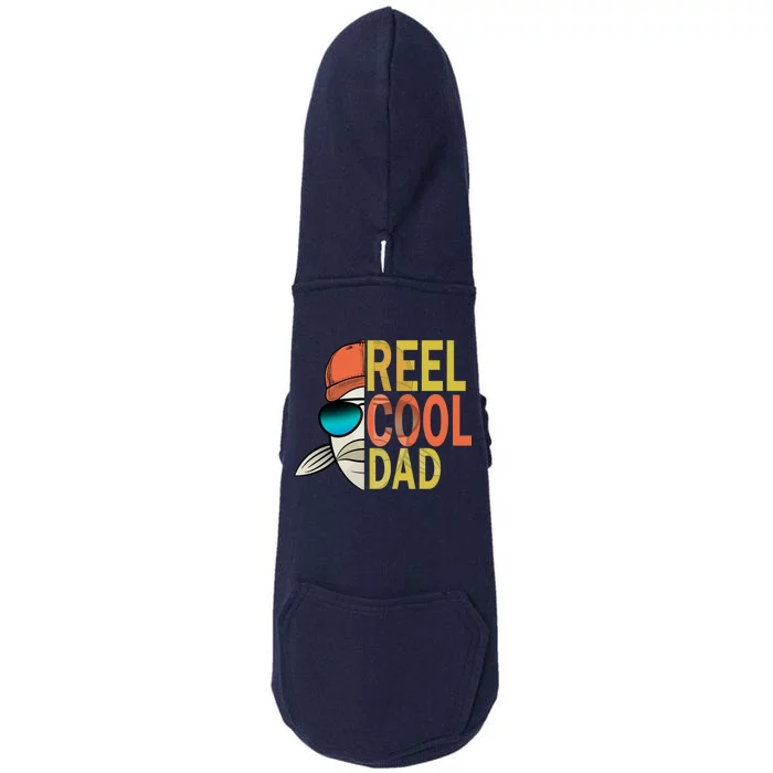 Reel Cool Fishing Dad Funny Doggie 3-End Fleece Hoodie