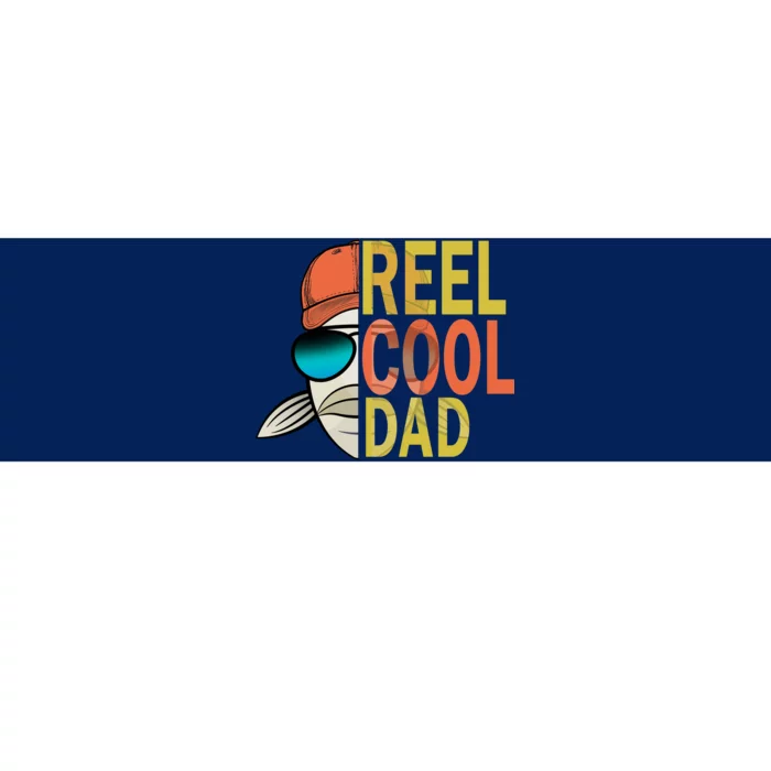 Reel Cool Fishing Dad Funny Bumper Sticker