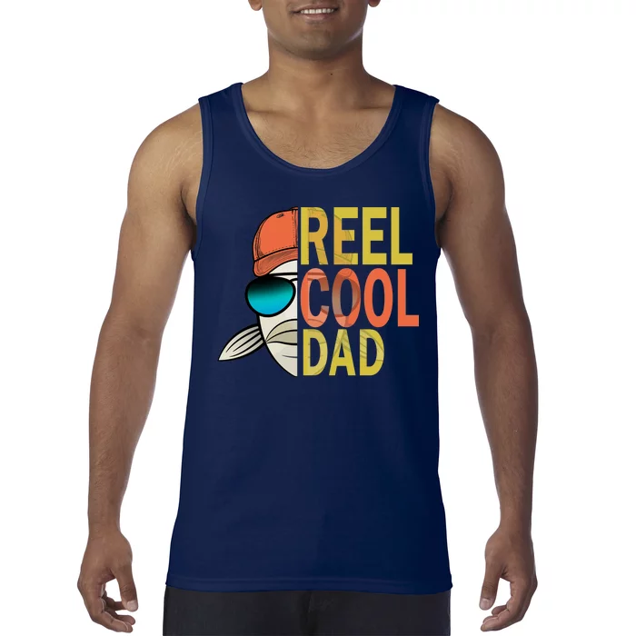 Reel Cool Fishing Dad Funny Tank Top