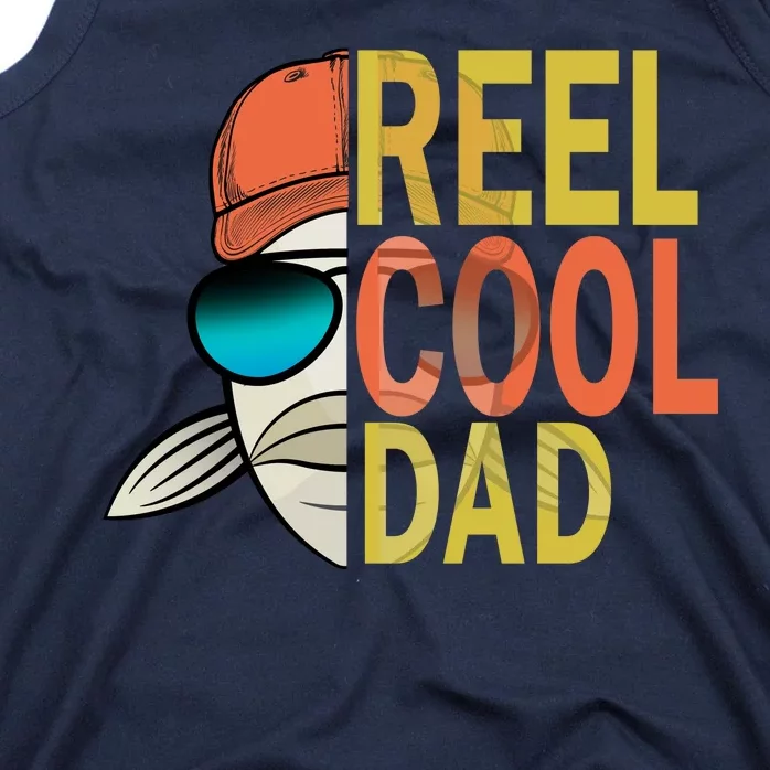 Reel Cool Fishing Dad Funny Tank Top