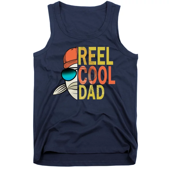 Reel Cool Fishing Dad Funny Tank Top