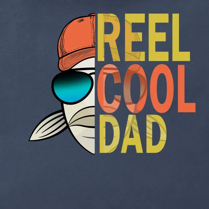 Reel Cool Fishing Dad Funny Zip Tote Bag