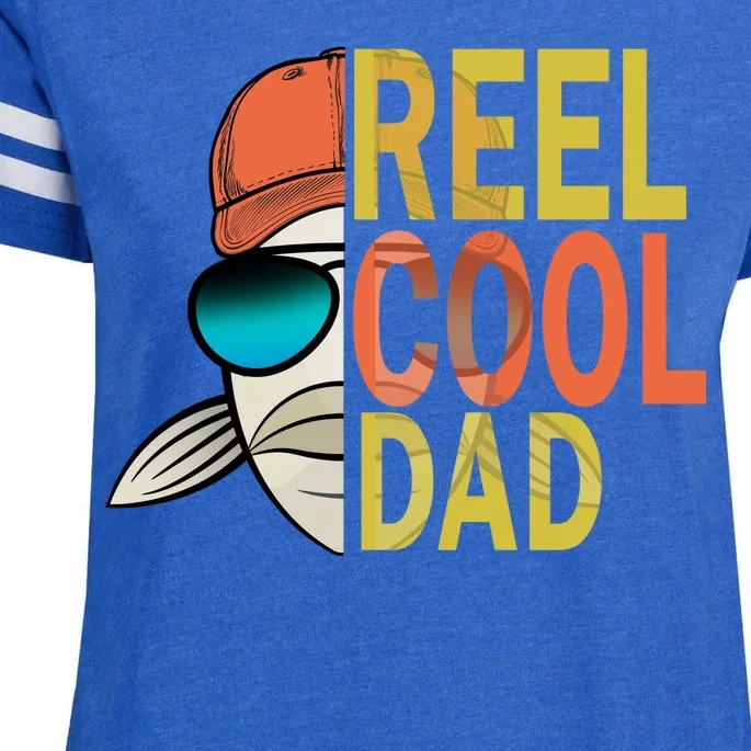 Reel Cool Fishing Dad Funny Enza Ladies Jersey Football T-Shirt