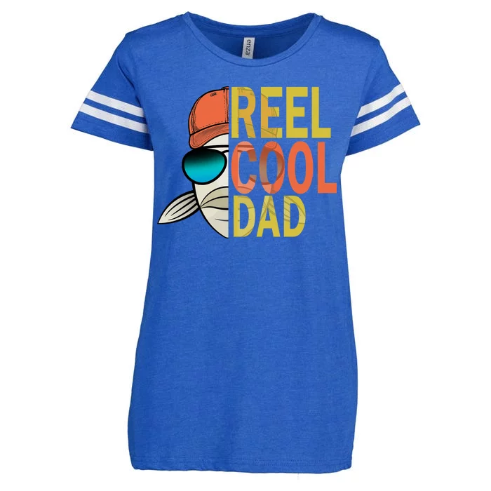 Reel Cool Fishing Dad Funny Enza Ladies Jersey Football T-Shirt