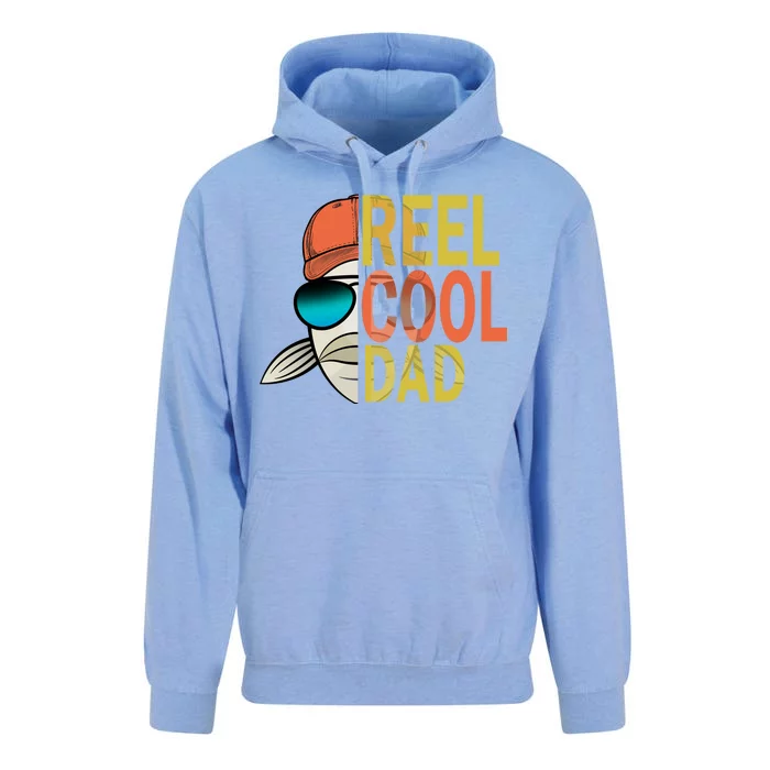 Reel Cool Fishing Dad Funny Unisex Surf Hoodie