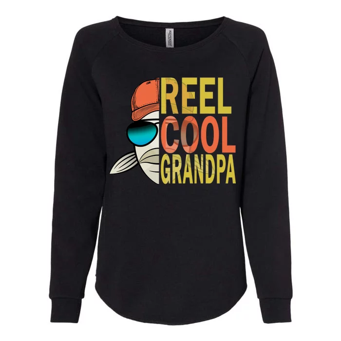 Reel Cool Fishing Grandpa Womens California Wash Sweatshirt