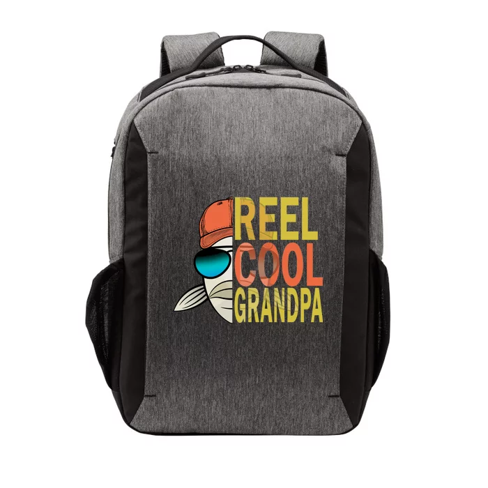 Reel Cool Fishing Grandpa Vector Backpack