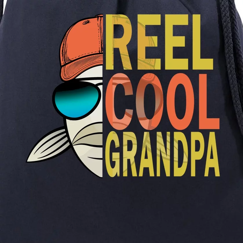 Reel Cool Fishing Grandpa Drawstring Bag