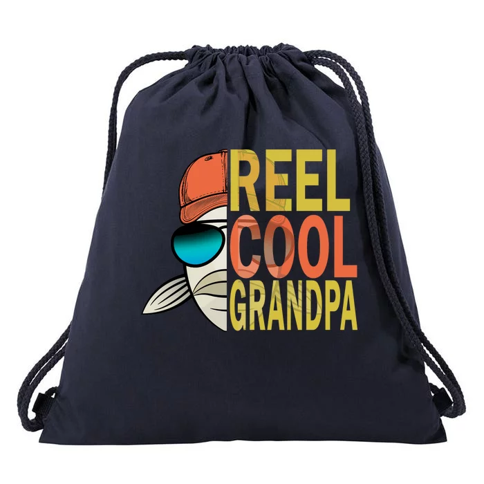 Reel Cool Fishing Grandpa Drawstring Bag