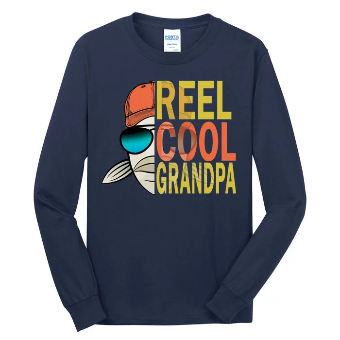 Reel Cool Fishing Grandpa Tall Long Sleeve T-Shirt