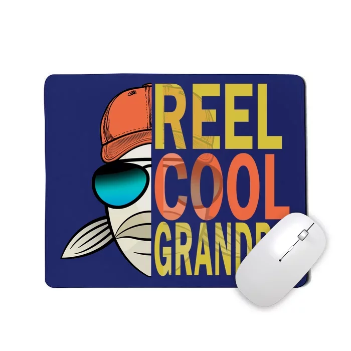 Reel Cool Fishing Grandpa Mousepad