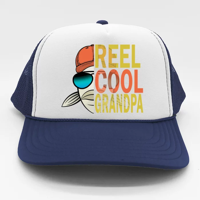 Reel Cool Fishing Grandpa Trucker Hat