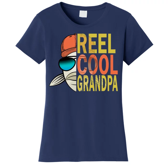 Reel Cool Fishing Grandpa Women's T-Shirt