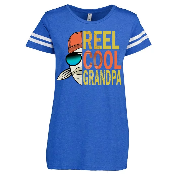 Reel Cool Fishing Grandpa Enza Ladies Jersey Football T-Shirt