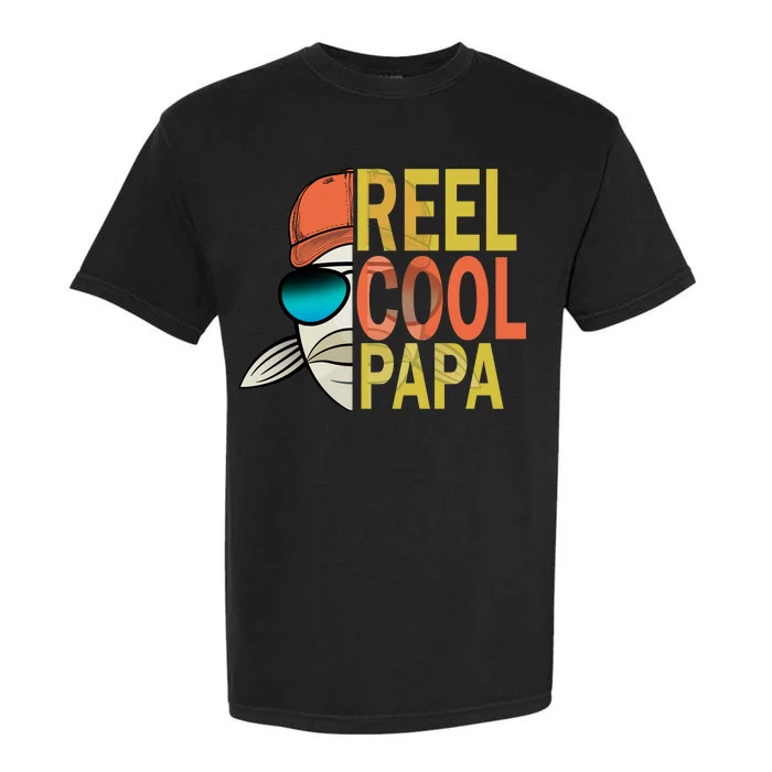 Reel Cool Fishing Papa Garment-Dyed Heavyweight T-Shirt