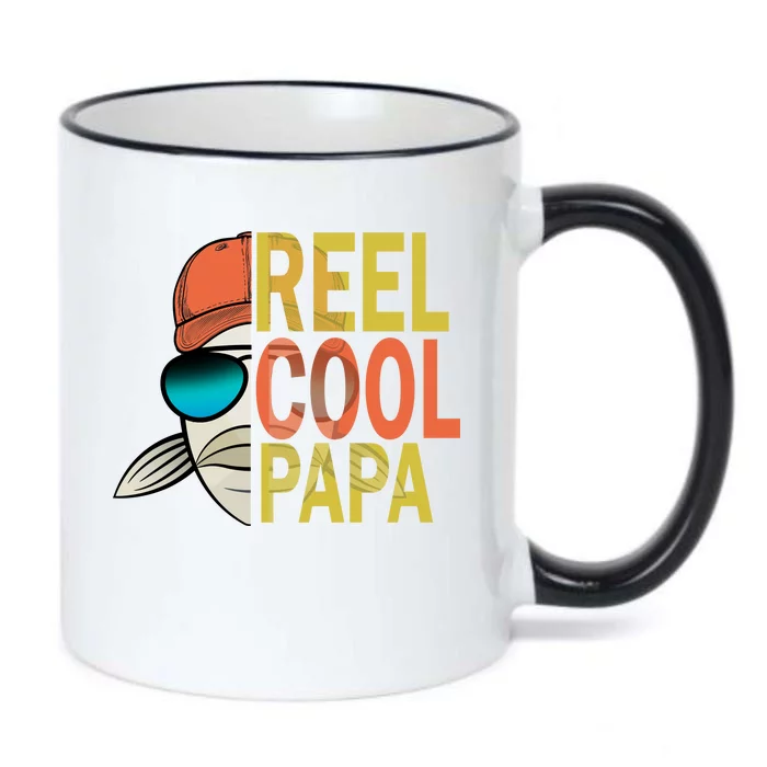 Reel Cool Fishing Papa Black Color Changing Mug