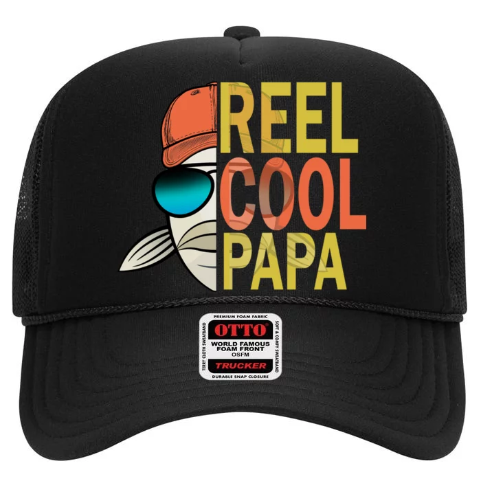 Reel Cool Fishing Papa High Crown Mesh Trucker Hat