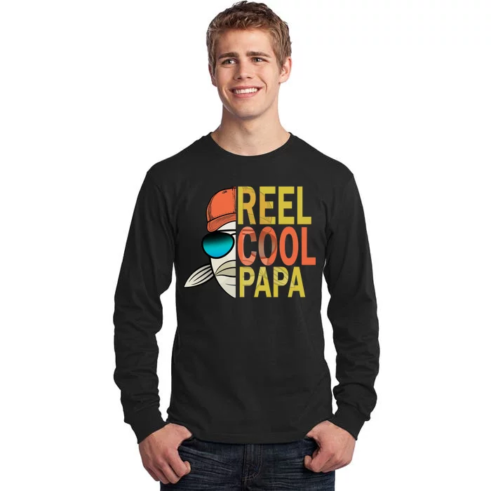 Reel Cool Fishing Papa Tall Long Sleeve T-Shirt