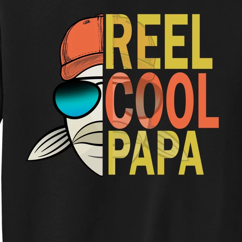 Reel Cool Fishing Papa Tall Sweatshirt